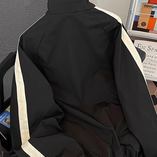 FNAADOOG (FNAADOOG) Spring and Autumn New Style Reversible Jacket Men's Handsome Trendy Brand High-end Hong Kong Style Japanese Casual Jacket Black Reverse Apricot L Recommended 120Jin Jin is equal to 0.5kg -135Jin Jin is equal to 0.5kg