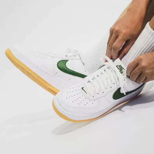 
Nike (NIKE) men's shoes summer new Air Force 1 AF1 Air Force No. 1 low-top shoe casual shoes sports shoes FD7039-101 white and green 42.5