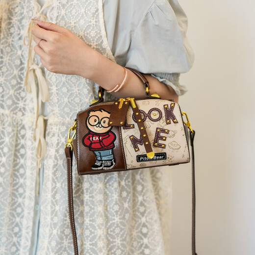 North Bag Fashion Boston Handtasche Frauentasche Neue High-End-Freizeit-vielseitige One-Shoulder Crossbody Body Muttertagsgeschenk Brown