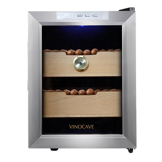 Double SC-12AH cigar cabinet mini constant temperature and humidity smoke cabinet household cigar humidifier black