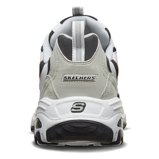 Skecher black and white gold men's shoes summer classic panda shoes heightening breathable fashion campus retro dad shoes