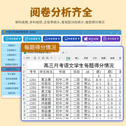 Beijing Nan Chuangbo scan and marking machine HK535 test paper marking system 5010 junior and senior high school classroom answer card reader hope for segment scanning and marking system Domestic Huagao scanner reading machine 5010