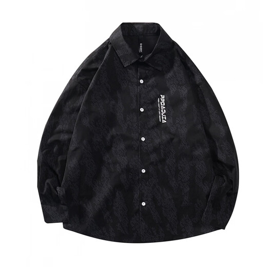 OEMG Frühlings- und Herbst-Barock-Trend-Hemd-Hemd-Hemd-Hemd-Hemd-Hemd-Hemd-Hemd-Hemd-Jacke für Männer mit großer Größe von DSA001-1-1-1-C3511 White XL [Vorgeschlagen 125-140jin [Jin gleich 0,5 kg]]