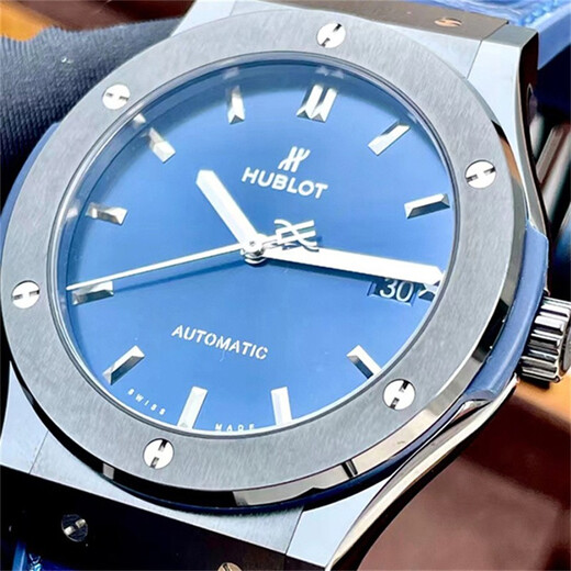 
[Second-hand 99 new] Hublot Classic Fusion Series Ceramic Automatic Mechanical Men's Watch 511.CM.7170.LR Second-hand Watch Luxury 511.CM.7170.LR Blue Face Belt