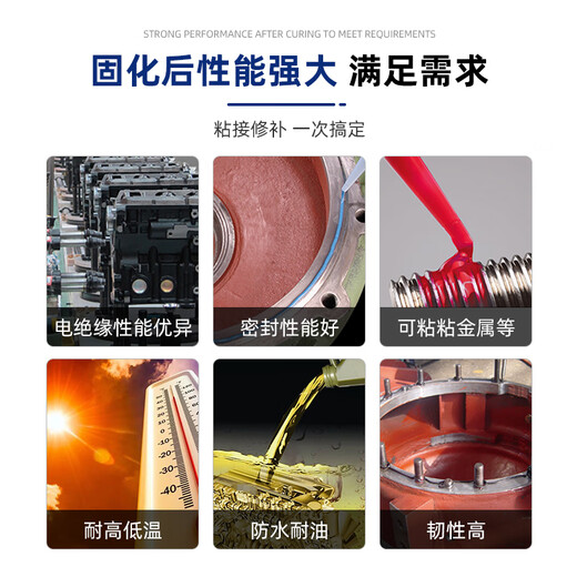 1587耐高温透明硅橡胶金属平面密封剂发动机汽修防水密封胶定制 1592 红色 310ml 十支装