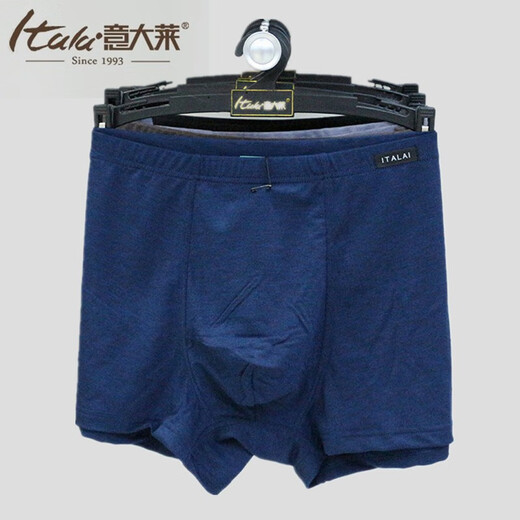 Sous-vêtements antibactériens pour hommes Italai plus gras et pantalon boxeur masculin plus grand pantalon boxeur à respiration modale grande taille Bottoms Fat Man Shorts 4882 Salan 1 paquet 5xl / 125b