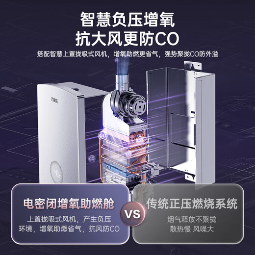 Macro Sleep Wash DS8(F) Energy-saving constant temperature dual-level 16-liter gas water heater natural gas glass screen water servo silent increase capacity large water volume anti-freeze trade-in