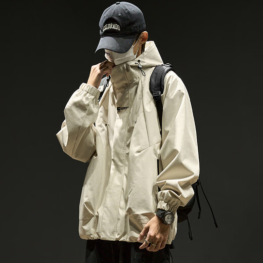 Jingxu Jacket Men's Jacket Boys Spring and Autumn Youth American Men's Spring and Autumn Men's Thickened Work Jacket Black XL Recommended Weight 120-150 Jin Jin is equal to about 0.5 kg