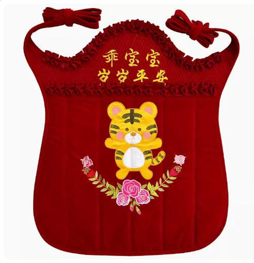 Modern pregnant mother's traditional baby strap vintage cotton double-layer pure cotton turban holding baby traditional baby strap baby back cloth golden flower pattern (thin style)