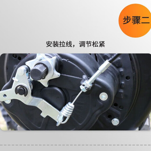 New six-claw air-cooled diesel rotary tillage micro-tiller hand-operated pull-free starter 173F178F186F complete accessories diesel 170-192 six-claw (forward)