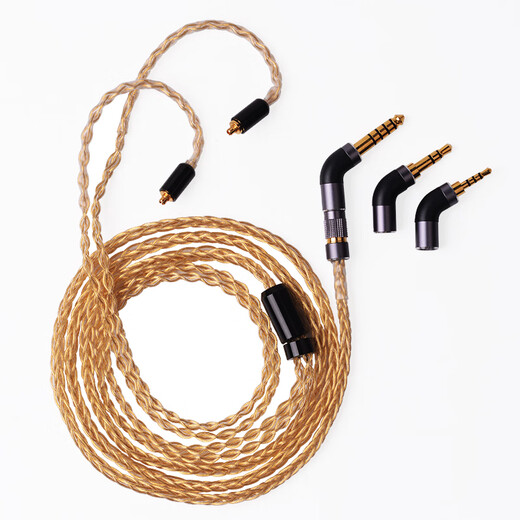 Yongse Sterling Silber Gold-Plated-Kopfhörer-Upgrade-Kabel für Shure 846 2,5/4,4 Balance 0.78 Sony Xielantu MMCX Senhaiie300/900 AKGN5005 QDC-Serie 3.5 Stereo+2,5+4.4