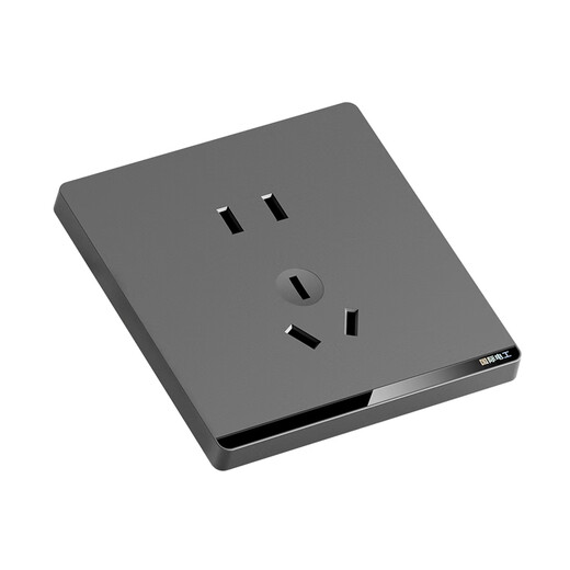 International electrician switch socket type 86 ultra-thin household wall air conditioner 220V concealed flat flat large panel charging five-hole with switch USB wall plug panel staggered five-hole socket