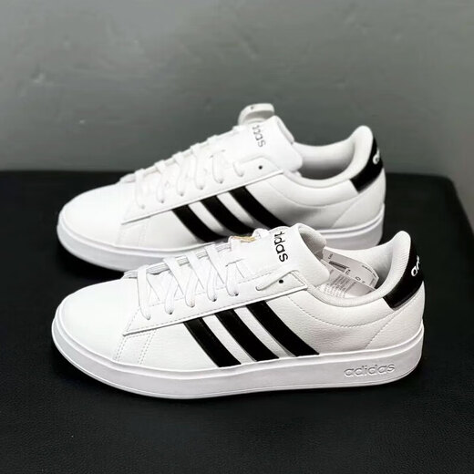 阿迪达斯 （adidas）Neo板鞋男鞋女鞋春季新款情侣运动鞋复古低帮休闲鞋 GW9195白色 37
