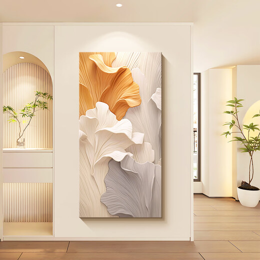 Long time no see home. Daye. Entrance entrance decorative painting. Cream style abstract art. Corridor aisle mural. Three-dimensional sandstone hanging painting.