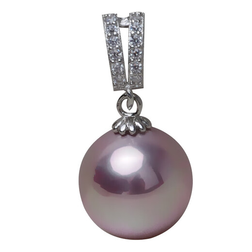 Wanke sense pearl pendant single shell freshwater pearl pendant necklace s925 silver temperament single white shell bead without chain 14-14mm