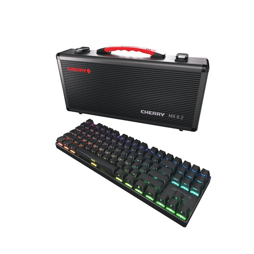 
CHERRY Cherry MX8.2TKL mechanical keyboard wireless Bluetooth three-mode game e-sports color light backlight 87-key laptop sends arms box Three-mode black tea shaft sends arms box