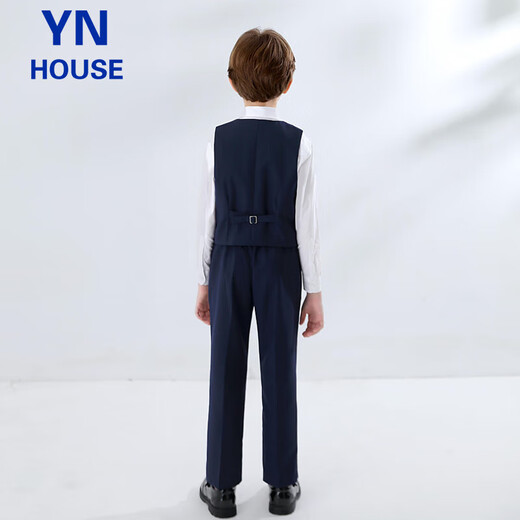Yinuofang Kinderanzug Weste Anzug Marineblau Anzug 1. Juni Performance Anzug Host Performance Kleid