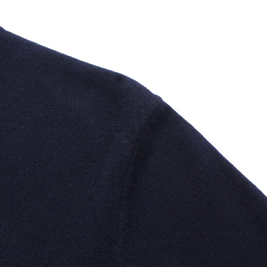 Youngor (YOUNGOR) wool sweater for men, all-sheep wool sweater, comfortable and warm, moderate thickness, warm and comfortable, can be worn with a lapel shirt VYQW639994FYA Navy L 105cm