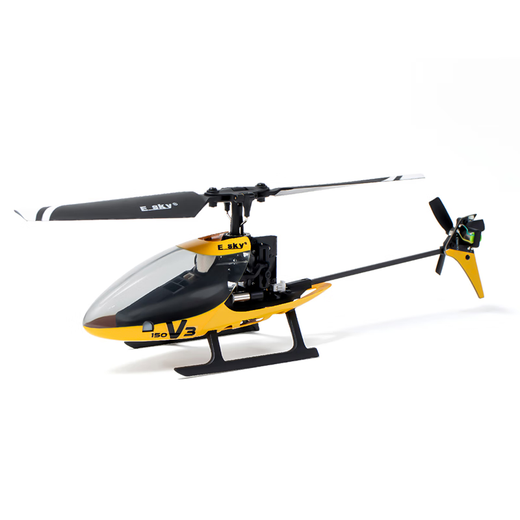 
ESKY 150V3 teaches a remote control helicopter model aircraft single paddle mini small children's toy drop-resistant drone, full set of hand flying, left hand throttle, exercise-two batteries (SF Express)