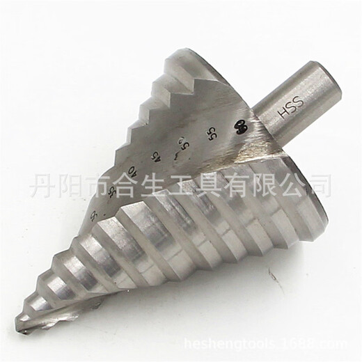 科至途定制6-60mm大尺寸开孔器高速钢螺旋槽阶梯钻白钻塔钻三角钻多功能 6-60mm塑管装【679g】