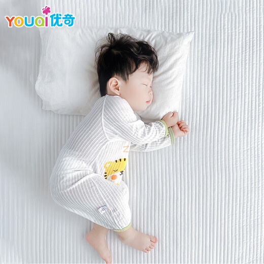
Youqi baby pajamas summer thin boy short-sleeved pure cotton boneless air conditioning suit baby jumpsuit two-year-old girl nightgown