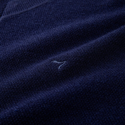 SEVEN Men's Sweater Spring and Autumn Fashion Casual V-Neck Warm Tops Navy M