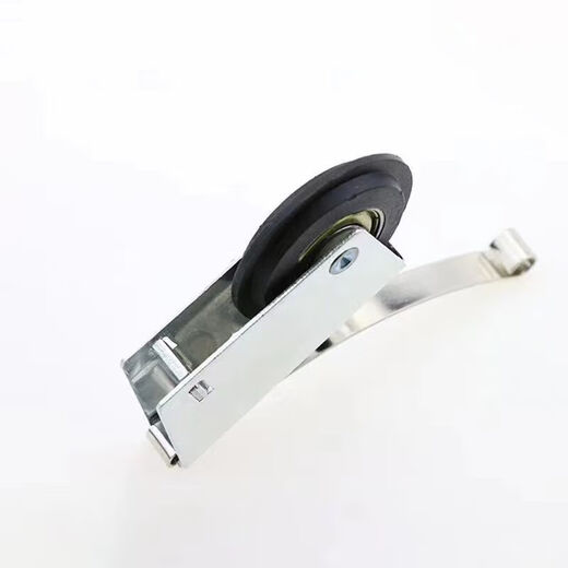 Aluminum alloy frame sliding door upper and lower sliding door wardrobe glass sliding door adjustable floor pulley white concave and convex pulley black cam 1 set