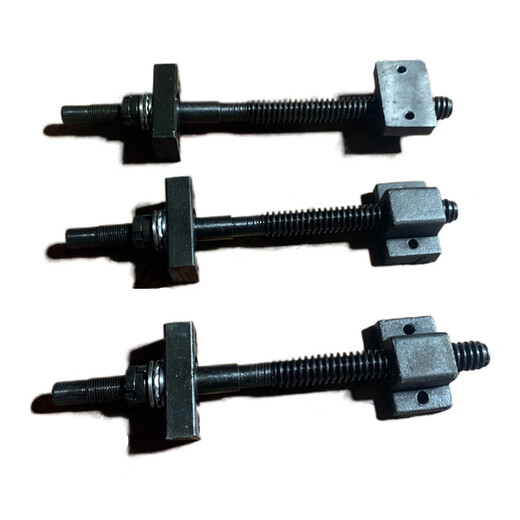 Ai style 45 steel trapezoidal threaded rod T-shaped square buckle screw rod front and back coarse tooth plug valve hand screw nut set stud length 335 stroke 225 diameter 18 pitch 4 handwheel replaceable