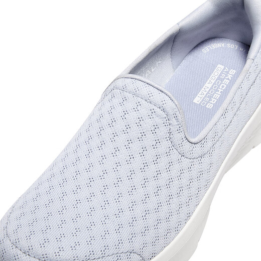 Skechers women's shoes lightweight cushioned outdoor casual walking shoes versatile daily sports shoes 124955 light blue/LTBL 37