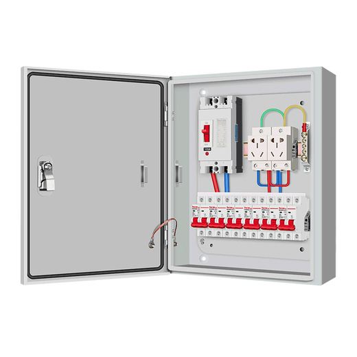 Finished electrical box 220v low voltage complete distribution box household single-phase meter outdoor waterproof leakage protection switch box Delixi single-phase configuration six
