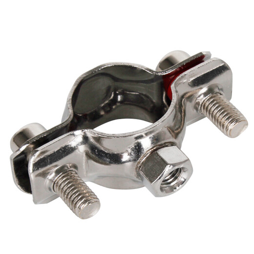 XMSJ304 stainless steel pipe clamp buckle pipe bracket fixed pipe code clamp water pipe clamp gas pipe hoop pipe clamp 254 welding M8 nut