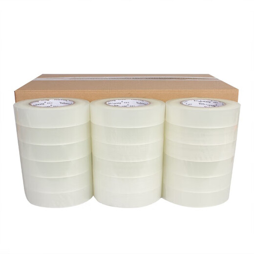 CLCEY transparent tape express packaging sealing tape large roll sealing tape paper beige width 45 beige width 55 thickness 2.0 length 12048 rolls