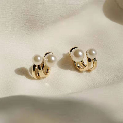 YYEU two-wear imitation pearl high-end shell bead earrings, simple and trendy earrings, pearl earrings