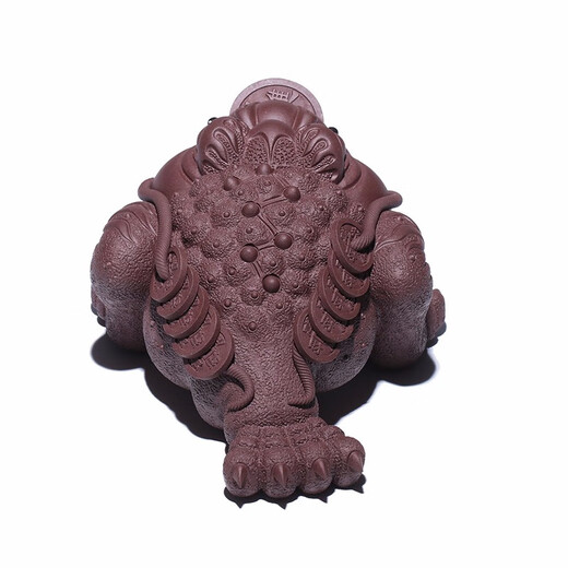 Hidden Pot World, Purple Clay Tea Pet Sculpture Ornaments, Fine Three-Legged Golden Toad, Kung Fu Tea Set Creative Artist, Hidden Tea Play, Traditional Golden Toad