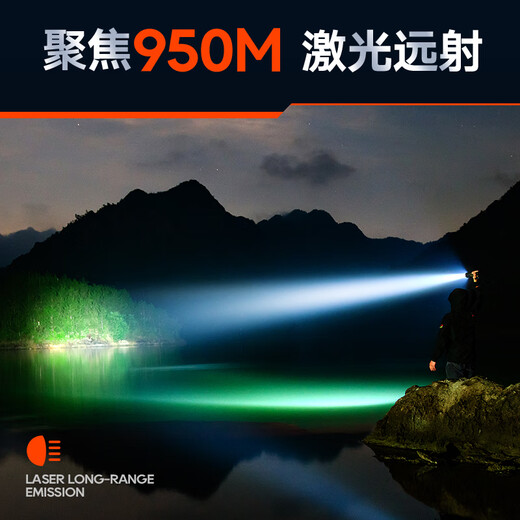 （）手电筒强光手电超亮超长续穿天家用巡逻军户外 [SFL6168]小巧便携14500LX