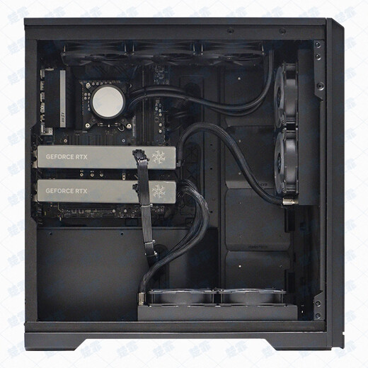 CHUFEI AMD Xiaolong EPYC Flüssiggekühlt Deepseek 4090/H100 Simulation Scientific Computing Finite-Element-Computing Workstation Host Server Dual 9754 256 Core 512 Threads 2.25G 256g Speicher + 2T-Feststaat + keine Grafikkarte