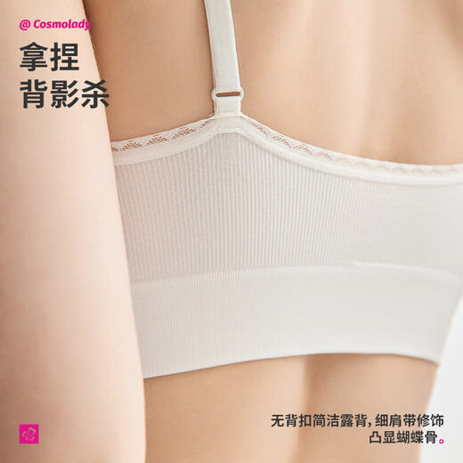 Urban Beauty Bra Strapless Underwear Women's Wireless Anti-Slip Lace Tube Top Gather Invisible Medium Thin Tube Bra 2V41A4