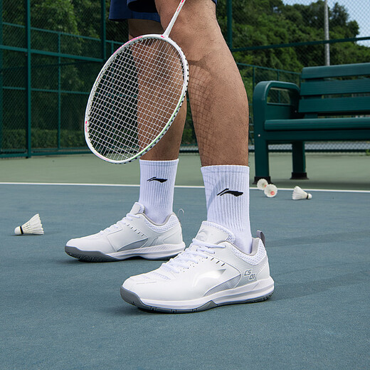 李宁（LI-NING）羽毛球鞋男女情侣款火箭鞋网球鞋乒乓球鞋贴地飞行运动鞋
