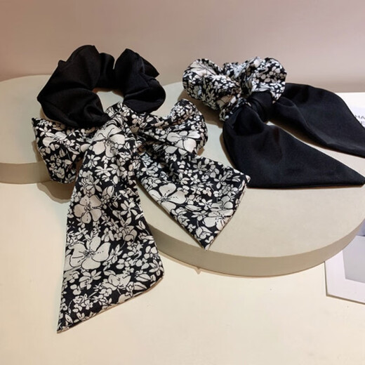 Xiang Wan hair band streamer hair rope simple temperament bow headband girls hair band female ponytail hair band girl birthday gift