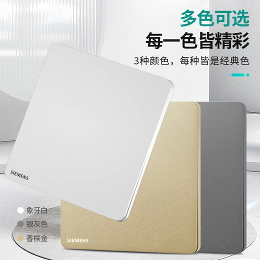 Siemens (SIEMENS) type 86 wall switch socket panel matte frosted Ruichen series ivory white one-on dual-control switch