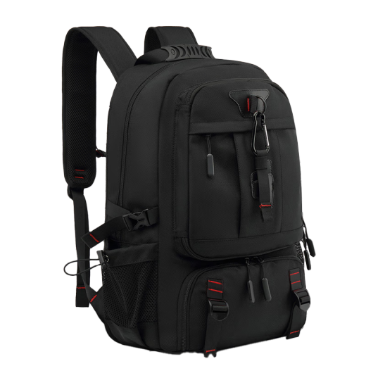 Bonaling-Rucksack für Männer mit großer Kapazitätsgeschäft für Männer Pendelgeschäft Rucksack Multifunktional Travel Li Bao Outdoor Mountaineering-Tasche Black [80L Schuhbehälter] Expansions-Rucksack