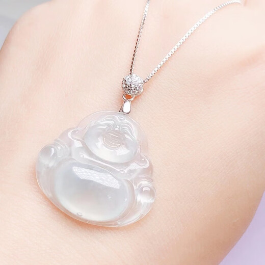 The same style as Fat Donglai, the best quality, 18k gold pendant, universal buckle buckle head, Buddha emerald jade Guanyin hanging, straight hole yellow l gold