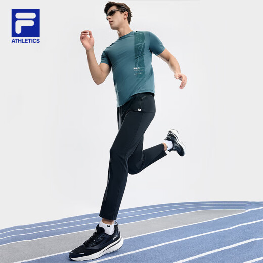 FILA official men's shoes NUVOLE road running shoes 2024 spring and summer soft cloud shoes running shoes sports shoes