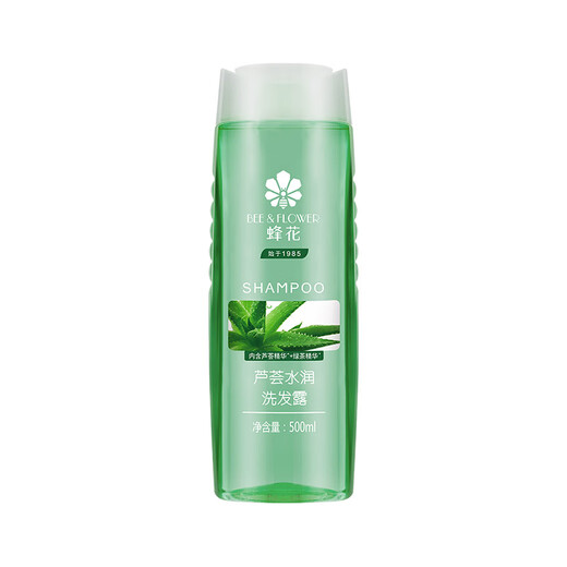 Bee Flower Aloe Vera Shampoo Hidrating Aloe Vera Té verde Hidratando y eliminando aceites para hombres y mujeres crema de champú 500ml