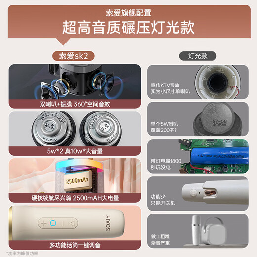 Sony Ericsson (soaiy) SK2AI microphone microphone karaoke microphone speaker all-in-one wireless bluetooth audio singing special artifact family ktv audio set for children