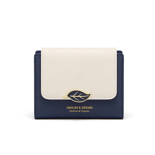 Cnoles wallet ladies cowhide wallet short change mini bank card bag birthday gift for girlfriend wife
