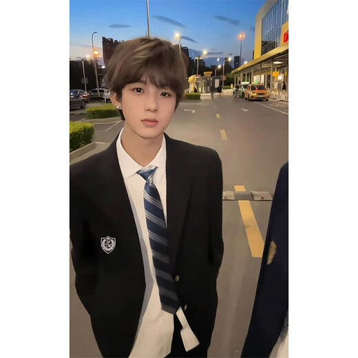 Anchu summer style dk boys uniform full set handsome spring and autumn suit jacket class uniform boyish college style suit jk suit suit + badge + shirt + trousers + tie XL