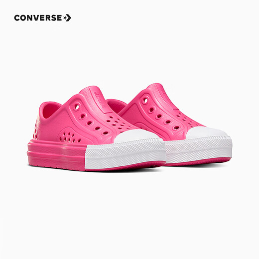 Converse Converse children's shoes girls summer new children's clogs low-top sandals A06666C deep magenta 35 recommended foot length 21.5cm