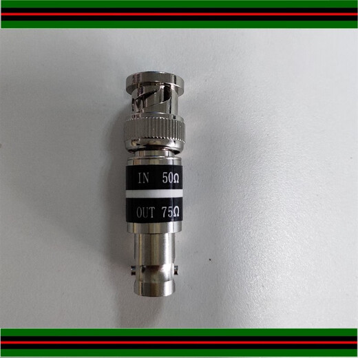 Impedance converter BNC male to female 50 ohm to 75 ohm BNC/M (50OHM) TO BNC/F (75OHM) female input 75 ohm male output 50 ohm