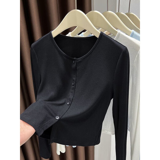 CTOX blue knitted cardigan thin style with skirt 202 summer, autumn and autumn ice silk sunscreen air conditioning jacket milk blue L (105-125Jin[Jin equals 0.5 kg])